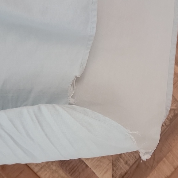 Frank & Eileen FIONA Button Up Classic Blue Tattered Wash Sleeveless Large - Picture 9 of 11